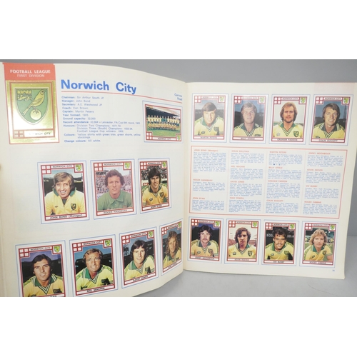 2174 - A Panini Football 78 sticker album, complete