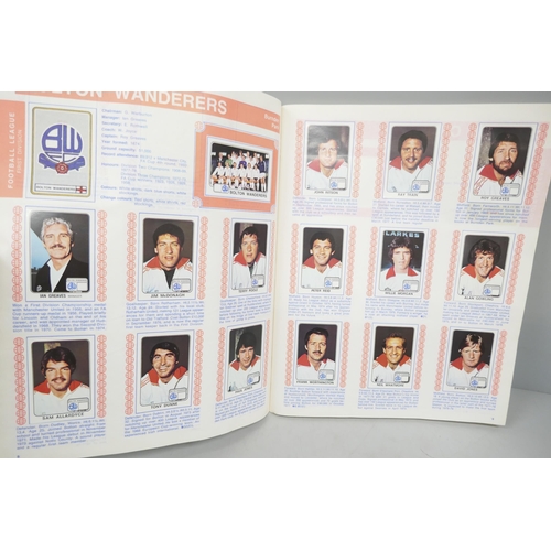 2176 - A Panini Football 79 sticker album, complete, clean album