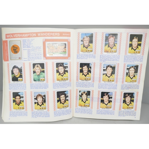 2176 - A Panini Football 79 sticker album, complete, clean album