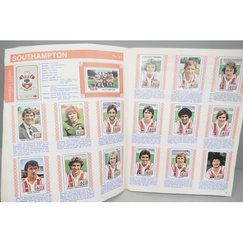 2176 - A Panini Football 79 sticker album, complete, clean album