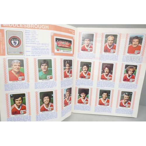 2176 - A Panini Football 79 sticker album, complete, clean album