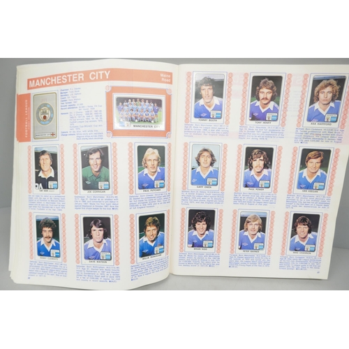 2176 - A Panini Football 79 sticker album, complete, clean album