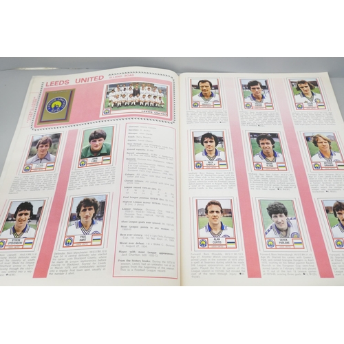 2177 - Panini Football sticker albums, 1981 to 1989, 1981 lacking 29 stickers, all the others empty or with... 