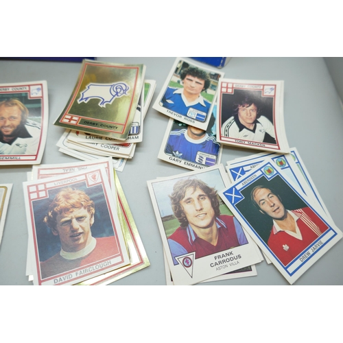 2179 - A collection of over 500 Panini Football stickers, Football 78, 79 and 80, with a Football 79 retail... 