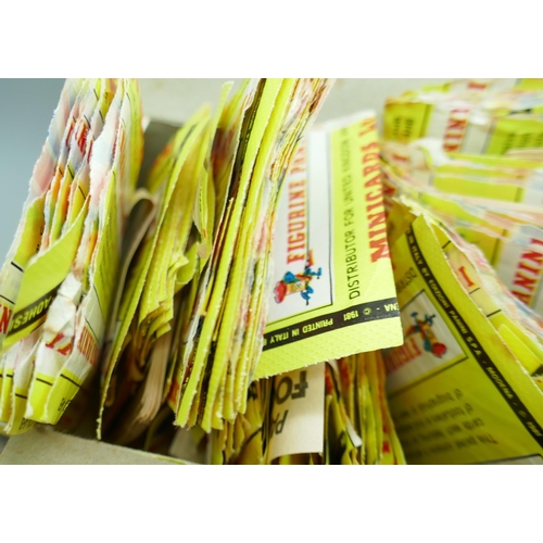 2180 - Approximately 260 Panini 81 Football stickers, many empty envelopes and used sticker backs and a ret... 