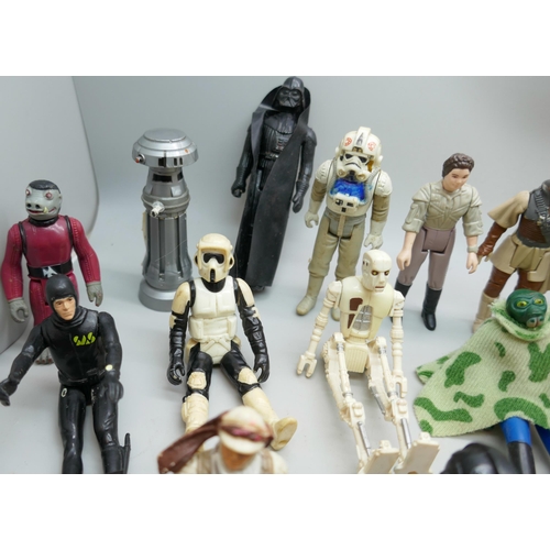 2222 - A collection of assorted vintage Star Wars toys