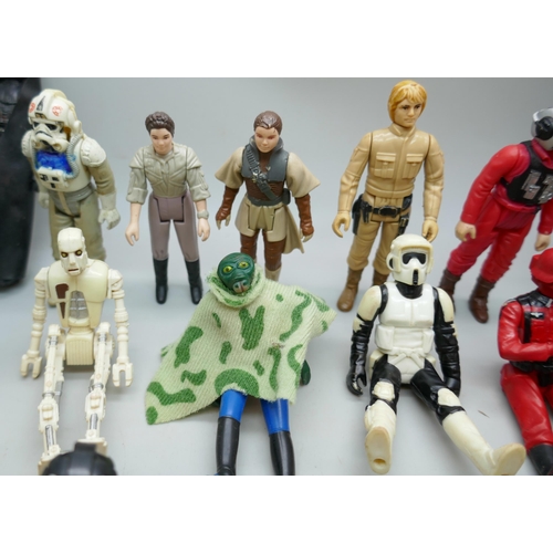 2222 - A collection of assorted vintage Star Wars toys