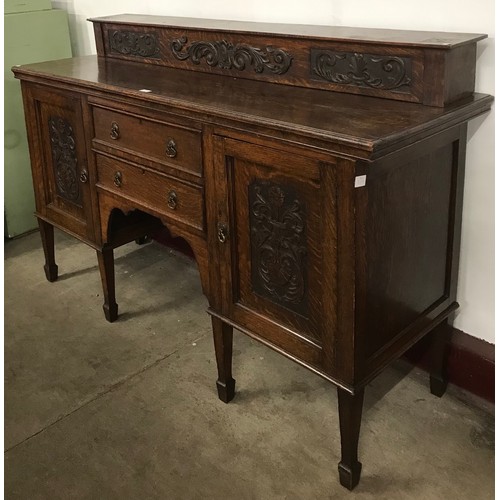 170 - A Victorian Jacobean Revival carved oak dresser