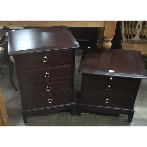 266 - Two Stag Minstrel mahogany bedside chests