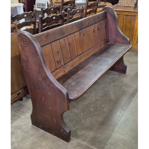 269A - A Victorian pine pew