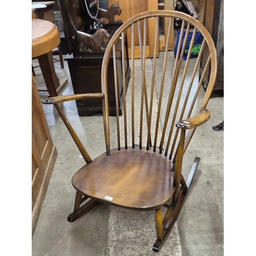 275 - An Ercol Golden Dawn elm and beech 315 model rocking chair