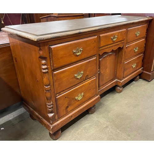 128 - A Victorian pine and beech dresser