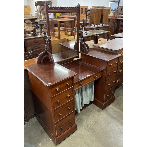 129 - A Victorian mahogany dressing table