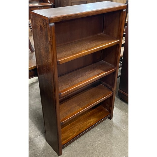 134 - An early 20th Century oak open bookcase