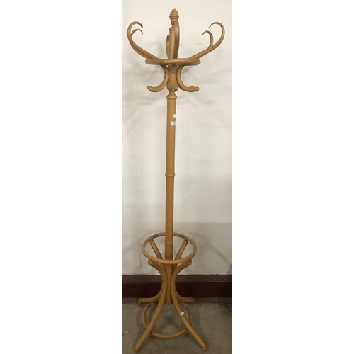 281 - A beech bentwood coatstand