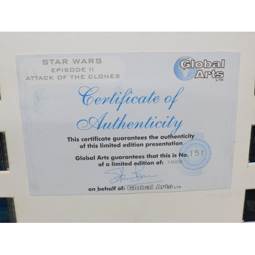 2012 - Star Wars, Original Film Cell, Episode II Attack of the Clones, limited edition, 151 of 1000, with C... 