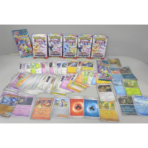 2032 - A collection of Pokemon Prismatic Evolution and Japanese Journey Together Pokemon cards, including r... 