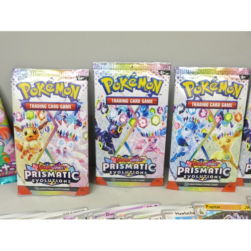 2032 - A collection of Pokemon Prismatic Evolution and Japanese Journey Together Pokemon cards, including r... 