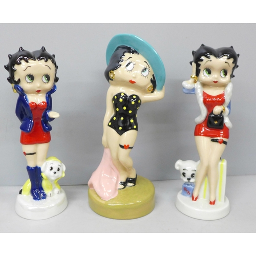 2052 - Three Wade Betty Boop figures, limited edition, boxed with certificates