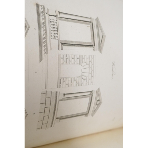 2109 - Two volumes, Chambers Civil Architecture Volumes 1 and 2, published by Priestley and Weale, 1825