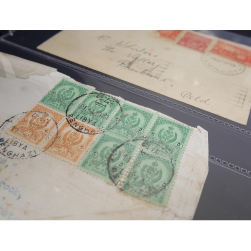 2115 - Stamps; World postal history, eclectic selection housed in three large and one small cover albums, m... 