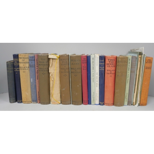 2139 - A collection of books by Wallace Nichols, 1888 to 1967, approximately twenty in total, some signed a... 