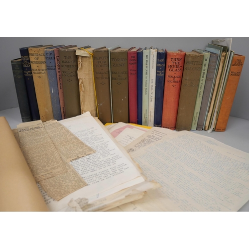 2139 - A collection of books by Wallace Nichols, 1888 to 1967, approximately twenty in total, some signed a... 