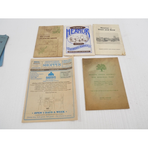 2159 - Two boxes of mixed ephemera, to include maps of Heanor, a 1954 Heanor Flower Show annual, Jubilee Hi... 