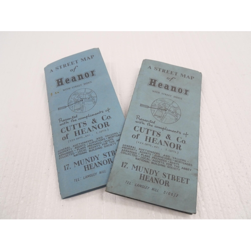 2159 - Two boxes of mixed ephemera, to include maps of Heanor, a 1954 Heanor Flower Show annual, Jubilee Hi... 