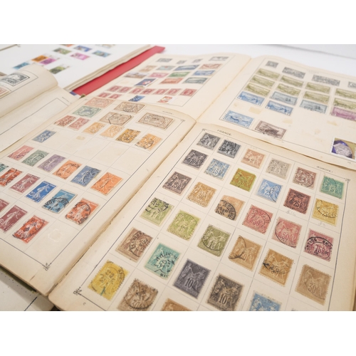 2160 - A collection of 19th century and later stamps to include two penny blacks, approximately 19 penny re... 