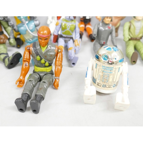 2222 - A collection of assorted vintage Star Wars toys