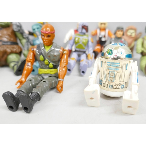 2222 - A collection of assorted vintage Star Wars toys