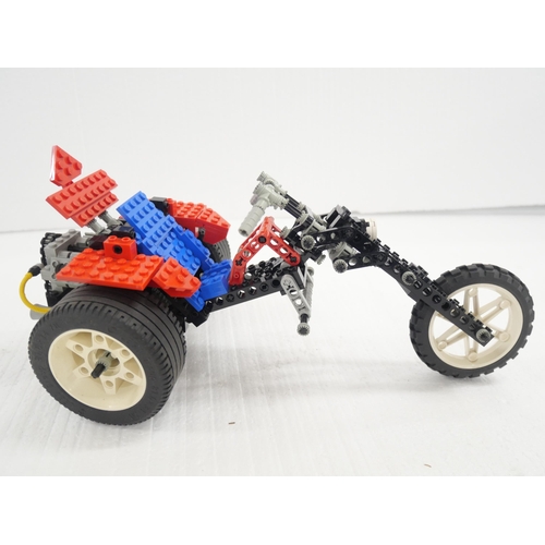 2224 - A collection of four Lego Technics motorcycles, no longer available, Street Chopper, 1993, Mag Wheel... 