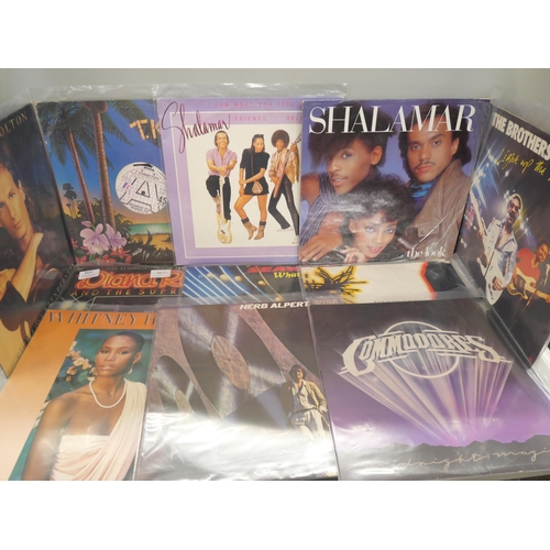 2227 - Collection of 40 Soul LP records to include Diana Ross, Whitney Houston, Herb Alpert, The Brothers J... 