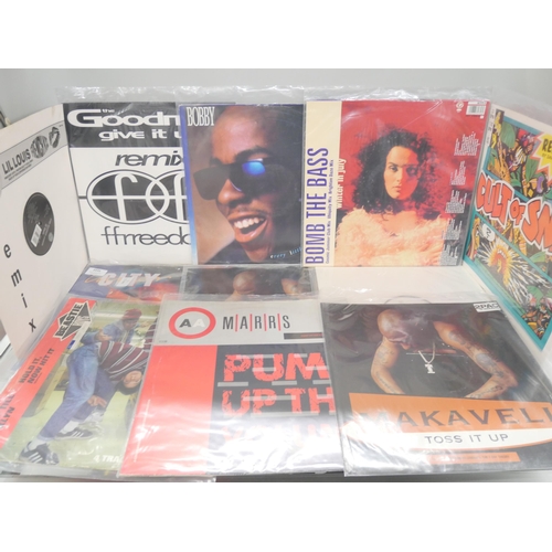 2231 - Collection of 50 Hip Hop and Dance LP records to include Inner City, The Goodmen, Burning the Bridge... 