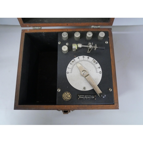 2261 - A Western Electric Company Ltd. Crystal Receiving Set No. 44001, reg no. 134. In cased wooden box. I... 