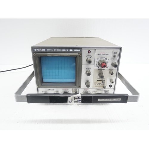 2288 - A Trio CS-1566A oscilloscope **PLEASE NOTE THIS LOT IS NOT ELIGIBLE FOR IN-HOUSE POSTING AND PACKING... 