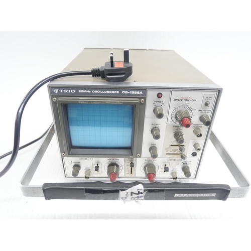 2288 - A Trio CS-1566A oscilloscope **PLEASE NOTE THIS LOT IS NOT ELIGIBLE FOR IN-HOUSE POSTING AND PACKING... 