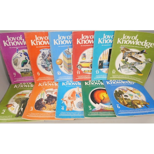 2303 - A colllection of Joy of Knowledge magazines, three missing, supplements included