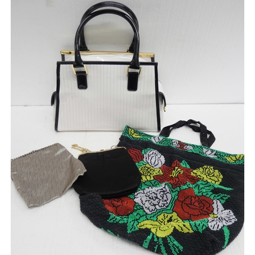 2339 - A Ted Baker handbag, two evening bags and a beaded bag