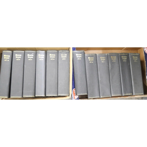 2354 - Twelve hardbound volumes of Motor Sport, all consecutive months from January 1975 to December 1986 *... 