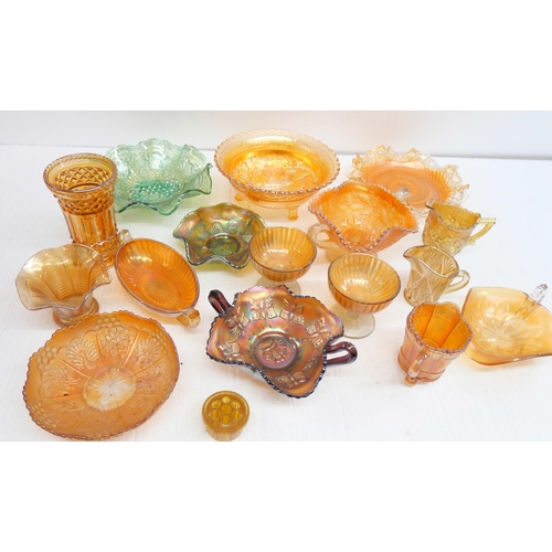 2356 - A collection of mainly orange Carnival glass **PLEASE NOTE THIS LOT IS NOT ELIGIBLE FOR IN-HOUSE POS... 