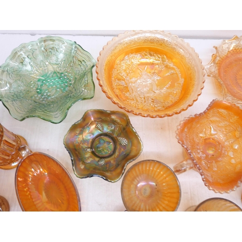 2356 - A collection of mainly orange Carnival glass **PLEASE NOTE THIS LOT IS NOT ELIGIBLE FOR IN-HOUSE POS... 