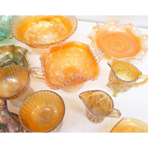 2356 - A collection of mainly orange Carnival glass **PLEASE NOTE THIS LOT IS NOT ELIGIBLE FOR IN-HOUSE POS... 