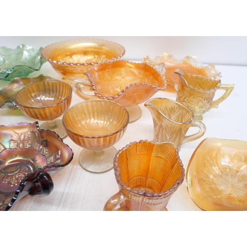 2356 - A collection of mainly orange Carnival glass **PLEASE NOTE THIS LOT IS NOT ELIGIBLE FOR IN-HOUSE POS... 