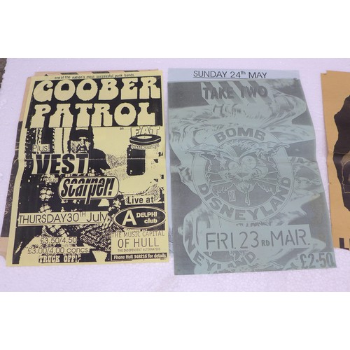 2254 - Punk posters including The Lurkers, The Trossacks Goodbye Patrol