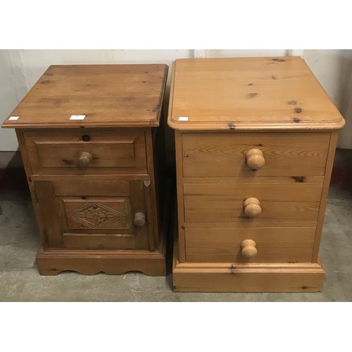 300 - Two Victorian style pine bedside chests