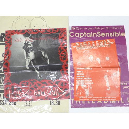 2257 - Punk posters original x4 including Capt. Sensible