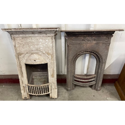 314 - Two 19th Century cast iron fire inserts