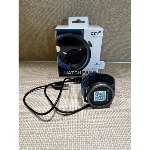 6097 - CMF by Nothing watch Pro 2 Bluetooth smartwatch with blue strap, model no: D898 *This lot is subject... 